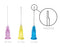 Luer Lock Irrigation Needle Tips 27ga. Notched Yellow Hub 100/Pk